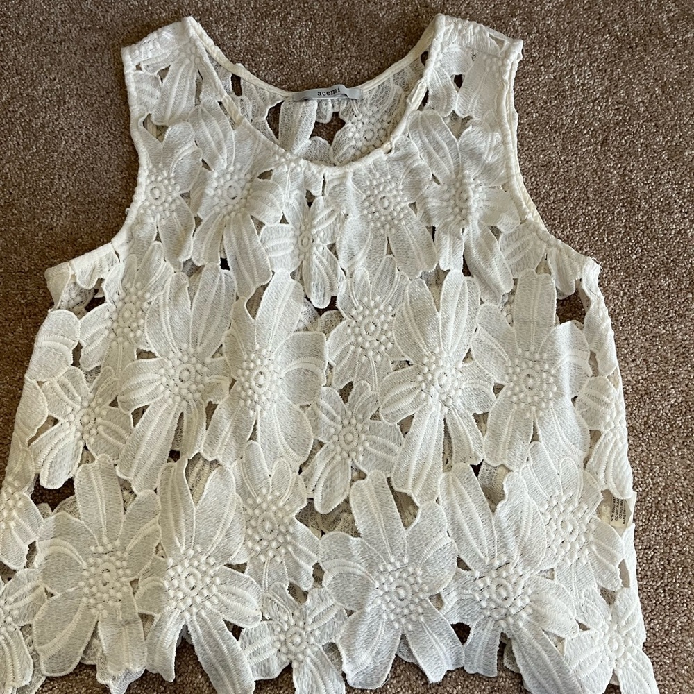 Acemi Ivory Lace Blouse